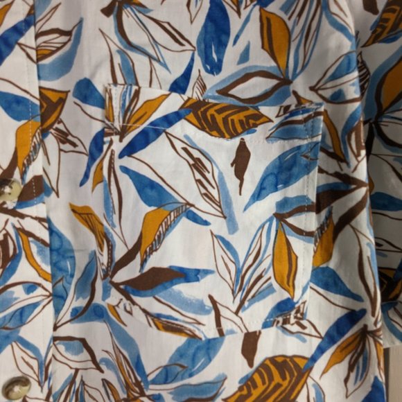 Hang Ten Mens Short Sleeve Hawaii Aloha Shirt Button Down Leaf Print Sz. XL NWT! - Picture 5 of 13